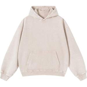 Sudadera con Capucha Oversize Rosa Lavado Ácido con Bolsillo Canguro Unisex Casual Estilo Urbano - Product Image 6