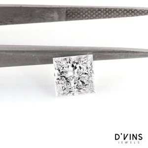 Diamante suelto de corte princesa color D CVD de 1 quilate, diamante cultivado en laboratorio en stock de D'VINS JEWELS, proveedor indio - Product Image 2