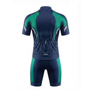 Ensemble de maillot de cyclisme personnalisé pour hommes avec short à bretelles, uniforme professionnel de vélo de route, fournisseur en gros de vêtements de sport, vêtements d'équipe - Product Image 3