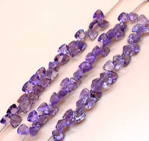 Perles d'améthyste naturelle facettées en forme de trion, pierres précieuses violettes pour la fabrication de bijoux, fournisseur en gros, commerce de gros B2B, exportation mondiale - Product Image 5
