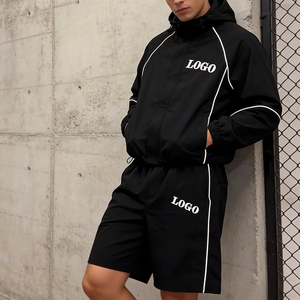 Survêtement Homme Personnalisé avec Logo, Ensemble 2 Pièces en Nylon, Tenue de Jogging de Luxe, Streetwear Urbain Tendance 2026, Vêtements de Sport Coupe-Vent - Product Image 6