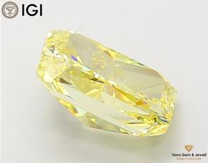 เพชร CVD ขนาด 2.50 กะรัต ความสะอาดระดับ VS1 สีเหลืองสดใสทรงรัศมี พร้อมใบรับรอง IGI สำหรับแหวนแฟนซีสุดพิเศษ - Product Image 3