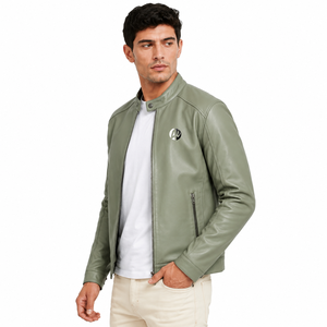 Veste en cuir pour homme de haute qualité, coupe ajustée, toucher doux, finition durable et allure intemporelle pour un usage quotidien décontracté et en plein air. - Product Image 4
