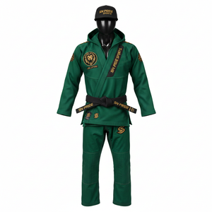 Conjuntos de Uniformes de BJJ Unisex Más Vendidos con MOQ Bajo, Logotipo Frontal, Equipo de Entrenamiento OEM, Uniforme de Artes Marciales BJJ Ligero - Product Image 1