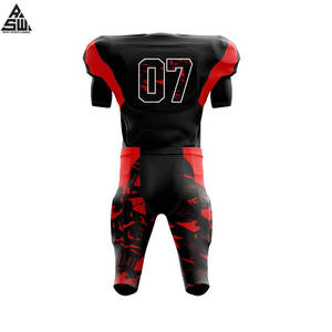 Влагоотводящая ткань больших размеров для тренировок и матчей: легкая форма для американского футбола в элитном стиле, удобные джерси и брюки - Product Image 2