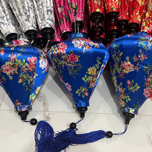 Linternas de seda impermeables, linternas de seda de bambú, iluminación decorativa para balcón, patio, linternas de seda de Vietnam - Product Image 1