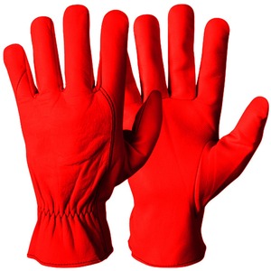 Guantes Unisex de Verano de Cuero de Vaca y Piel de Cabra con Dedos Completos, de Cuero Granulado para Adultos, Protección para Conducir, Deportes, Ciclismo y Pesca - Product Image 3