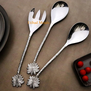Ensemble de 3 couteaux à fromage en laiton antique martelé, couteaux à fromage Palmera, ensemble de 3 - Product Image 5