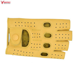 High Quality Leather Driving Gloves With Customized Logo Leather Material Made Oem Service Driver Safety Gloves In Multi Color - Product Image 4