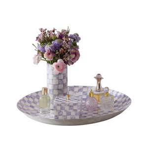Elegant Mother of Pearl Statement <b>Vase</b> for Luxury Home Furnishing - Product Image 2