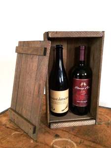 Porte-bouteilles moderne en bois pour comptoir de cuisine, organisateur de bouteilles de vin, support élégant en bois naturel pour la décoration de table à manger - Product Image 6