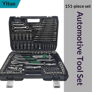 Juego de Herramientas Mecánicas de 216 Piezas, Juego de Llaves de Trinquete y Vasos de 1/4, 3/8 y 1/2 Pulgadas con Vasos Métricos para Reparación de Automóviles - Product Image 3