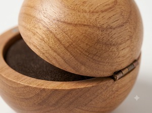 Ensemble de rangement pour bijoux en bois rectangulaire de luxe WeWood, écologique, personnalisable, fermeture magnétique, multi-tailles, parfum durable - Product Image 4