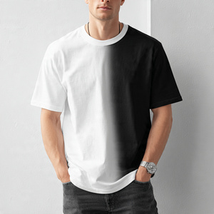 Oversize Drop Shoulder T <b>Shirts</b> Men's Summer Fashion Street Wear Loose Fit T <b>Shirt</b> Men OEM <b>Black</b> Short Sleeve Tee <b>Shirts</b> - Product Image 4