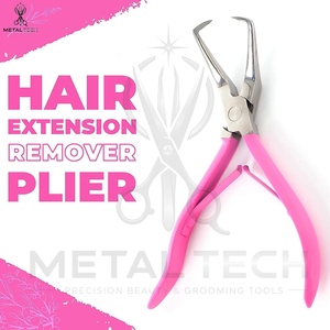 OEM ODM Hair Extension Installation Accessories Kit with <b>Pink</b> Extension Pliers, Threading Loop <b>Tool</b>, Tail Comb & Organizer Pouch - Product Image 2