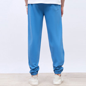 <b>Men's</b> Blue Sweatpants Midweight <b>Elastic</b> <b>Waist</b> Cuffed Joggers Breathable Autumn Sporty Casual Pants Jogger <b>Trousers</b> - Product Image 2