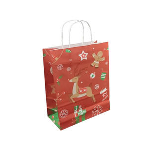 Sacs en papier kraft brun classiques écologiques les plus vendus avec poignées torsadées, design de logo personnalisé, pour produits alimentaires et ménagers tendance - Product Image 3