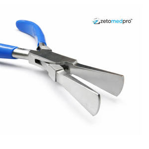 Alicates de punta plana tipo pico de pato de primera calidad, con mordaza dentada, hechos de acero inoxidable, ligeros, para trabajo suave en la colocación de joyas, profesionales - Product Image 2