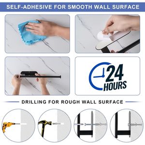 Portarotolo da Cucina Autoadesivo in Acciaio Inossidabile Migliorato, Resistente alle Piegature, con Montaggio a Trapano per Organizzazione Cucina - Product Image 5