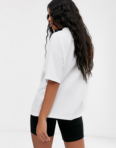 Camiseta de Verano Oversize para Mujer, Talla Grande, Ajuste Holgado, Manga Murciélago, Cuello Redondo Casual, Top Holgado, Camiseta de Moda para Entrenamiento - Product Image 5