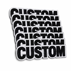 OEM Wash Durable Embroidery <b>Patches</b> Die Cut Edge Freedom Style Embroidered <b>Patches</b> Custom <b>Sew</b>/Iron <b>On</b> Clothing - Product Image 1