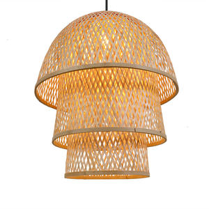 New Arrival Rustic High Quality Bamboo Lampshade Handmade <b>Lighting</b> Shade for Home Decor Export <b>Lighting</b> Made In Vietnam - Product Image 1