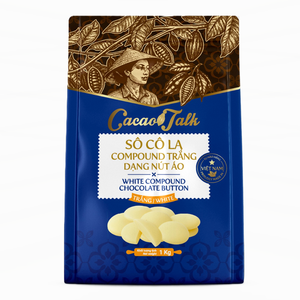 Chocolate Blanco Compuesto en Botones al por Mayor, 1KG, para Repostería y Confitería, HALAL, Fabricante OEM/ODM, Envío Global - Product Image 1