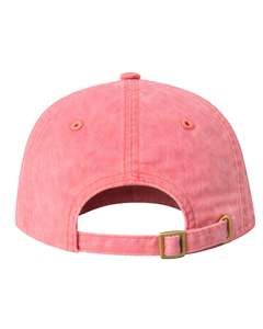หมวกเบสบอลผ้าฝ้ายสีชมพูคอรัล ล้างสีแล้ว ปรับขนาดได้ ใส่ได้ทั้งชายและหญิง สไตล์ลำลอง สำหรับเล่นกีฬา ระบายอากาศได้ดี สวมใส่สบาย คุณภาพพรีเมียม - Product Image 2
