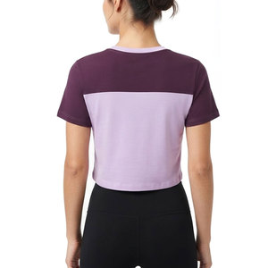 T-shirt court pour femme, matière douce, manches courtes, col rond, léger et confortable à porter pour les journées d'été et un usage quotidien - Product Image 2