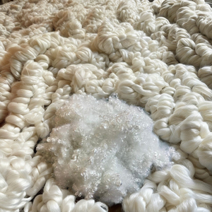 GRS OEKO-<b>TEX</b> Certified Recycled 3D White Toys Sofa Cushions Vikohasan Durable Polyester Fiber Stuffing Siliconized HCS Spinning - Product Image 1