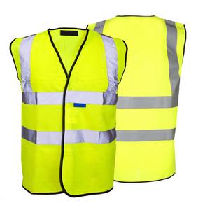 Veste de travail de sécurité réfléchissante pour hommes, en tissu tricoté 100% polyester haute visibilité, pour travaux routiers, avec logo personnalisé - Product Image 1
