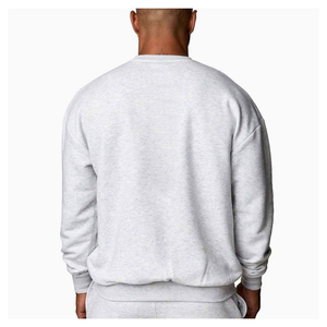 Nouvelle conception, ensemble de survêtement décontracté pour hommes en taille plus, coupe régulière, col rond, vêtements de sport, 100% coton, séchage rapide, respectueux de l'environnement - Product Image 2