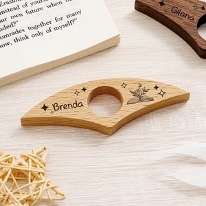 Soporte de Anillo para el Dedo para Leer Libros, Sujetador de Dedos de Madera - Product Image 3