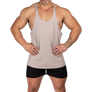 Wholesale OEM ODM <b>Men</b> Stringer Tank Tops Custom Lightweight Sleeveless Gym <b>Singlets</b> Fitness Training Apparel Supplier Premium - Product Image 1