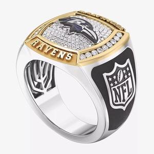 สร้อยคอโลหะผสม Baltimore Ravens Championship VVS สไตล์ฮิปฮอป ปรับแต่งได้เต็มที่ แฟชั่นผู้ชาย สองสี สร้อยคอแบบกำหนดเองสำหรับนักเรียนมัธยมปลาย - Product Image 3