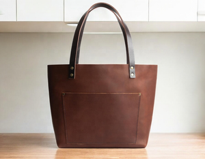 Conception haut de gamme à la mode en cuir véritable femmes sac fourre-tout marque bureau grand sac à main et sac à main Logo personnalisé produit OEM & FBA - Product Image 4