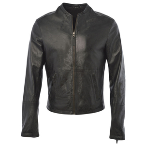 Nouvelle veste en cuir d'hiver haut de gamme pour hommes, douce, durable, de haute qualité, élégante, moderne, décontractée, avec logo sur le devant, prix abordable - Product Image 1