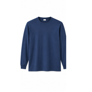 เสื้อยืดแขนยาวผ้าฝ้ายถัก 100% น้ำหนัก 232 - 280 กรัม แบบลำลอง สไตล์เวียดนาม ตำแหน่งโลโก้ด้านหน้า รับผลิตตามแบบ/OEM/ODM ขนาดใหญ่พิเศษ - Product Image 1