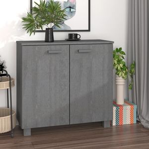 Credenza in legno massello di HAMAR pino grigio scuro 33.5 "x 13.8" x 31.5" - Product Image 1