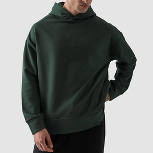 Sweat à capuche unisexe en polyester respirant, couleur unie, coupe oversize, séchage rapide, anti-humidité, personnalisable avec logo, vente en gros - Product Image 4