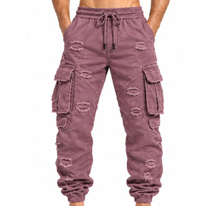 Pantalones Cargo Jogger para Hombre 100% Algodón con Bolsillos Utilitarios, Estilo Urbano, Venta al por Mayor, Proveedor a Granel, Fabricante - Product Image 3