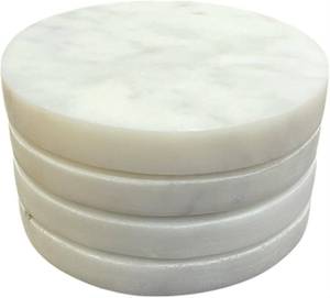 Elegant Modern Luxury Designer <b>Marble</b> <b>Coaster</b> Set High Quality Drink <b>Coasters</b> Eco-Friendly Fine Polished Surface FAIZA CRAFT - Product Image 4