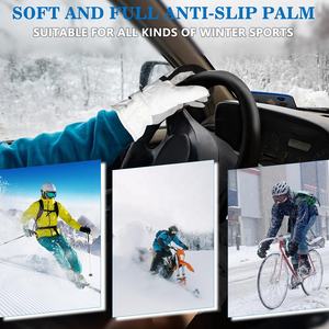 Cold Weather <b>Thermal</b> Men <b>Women</b> Upgraded Warm Thin Heated Gloves Rechargeable Ultra Slim Elbow Length Touch Screen - Product Image 5