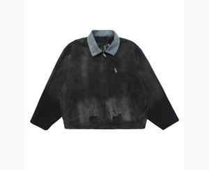 2026 New Fashion Outdoor Winter <b>Zip</b> <b>up</b> Workwear Custom Canvas Trucker Bomber Work <b>Jacket</b> For Men - Product Image 6