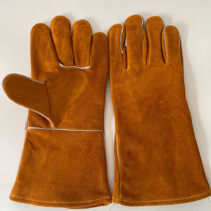 Guantes de Soldadura de Cuero con Protección para el Pulgar, Forrados de Algodón, Guantes Personalizados para Soldadura TIG - Product Image 4