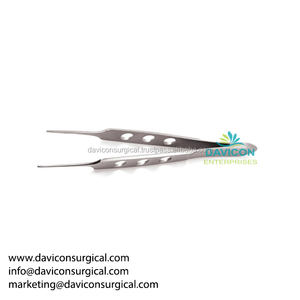 Pince à iris Bishop-Harman avec pointes dentelées Instrument chirurgical manuel en acier inoxydable de type clip - Product Image 3