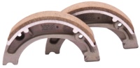Plaquettes de frein arrière Vasus de haute qualité neuves pour Hero Splendor Plus |   Tambour de 110 mm |   Métal durable et résistant |   Motocyclette avec garantie de 3000 km