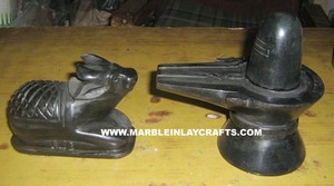 Shiv Lingam de mármol negro - Product Image 6