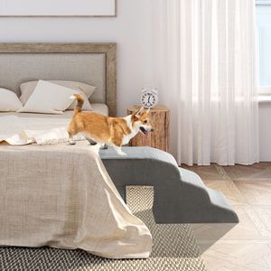 Scala a 5 Gradini Grigia per Cani e Gatti, Arredamento Premium per Animali Domestici - Product Image 6