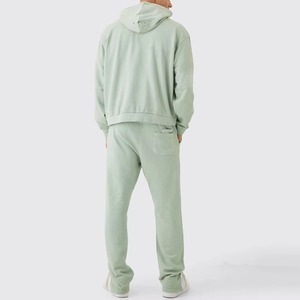 Nuevo Diseño, Chándal Informal con Capucha de Invierno de Primera Calidad, Lavado Ácido, Estilo Desgastado, Transpirable, 100% Algodón, para Hombre - Product Image 4